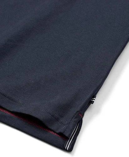 Vista 6 de Nautica playera polo clásica de mangas cortas, color sólido, para hombre