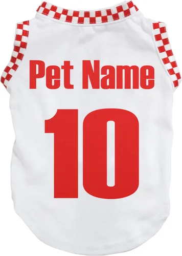 Vista 13 de Petitebella Personalize Camiseta para perro cachorro con tema nacional (Argentina, XS)