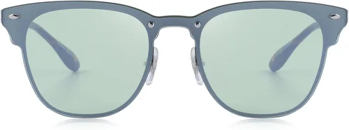 Vista 2 de MERRYS hombres y mujeres clásico retro remache gafas de sol 100 UV S8208