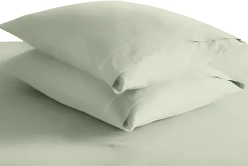Vista 94 de Juego de 2 fundas de almohada de 100 % algodón puro, tamaño King, color plateado, lujosas fundas de almohada de algodón de fibra larga de 400 hilos