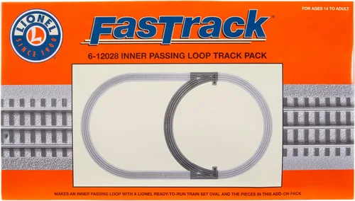 Vista 6 de Lionel FasTrack Electric O Gauge, paquete de pista adicional de bucle de paso interno