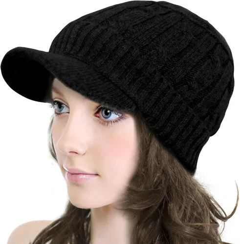 Vista 3 de Dahlia Women's Chic Flower Newsboy Cap Hat Wool Blend - Dual Layer