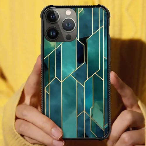 Vista 270 de Funda compatible con iPhone 15, diseño de elefantes africanos, diseño increíble a prueba de golpes, antiarañazos, carcasa trasera de policarbonato