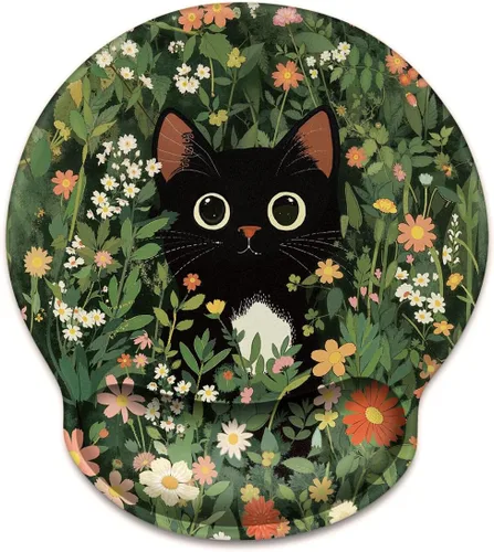 Vista 16 de Alfombrilla de mouse con soporte de muñeca, alfombrilla de mouse para hombre, base de goma antideslizante, alfombrilla de mouse para escritorio