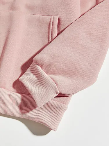Vista 7 de Floerns Sudadera con capucha de manga larga con cordón y estampado gráfico de letras para mujer