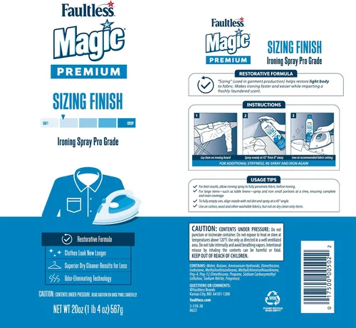 Vista 3 de Faultless Starch 00502 Magic Sizing - Acabado de tela, 20 onzas (paquete de 4)