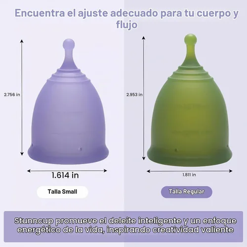 Vista 5 de Copa menstrual suave – Copa menstrual reutilizable de silicona de grado médico – sin BPA, cómoda copa menstrual flexible para uso durante 12 horas