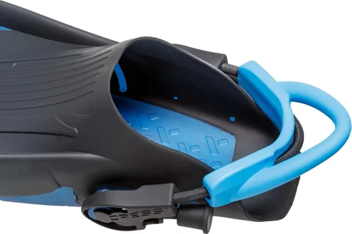 Vista 8 de Cressi Aletas cortas ajustables para adultos - Snorkel versátil tacón abierto para usar también descalzo - Maui: Hecho en Italia