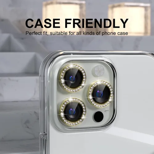 Vista 67 de Choiche Compatible para iPhone 16 Pro/iPhone 16 Pro Max Protector de Lente de Cámara, Vidrio Templado 9H Protector de Pantalla de Cubierta de Cámara