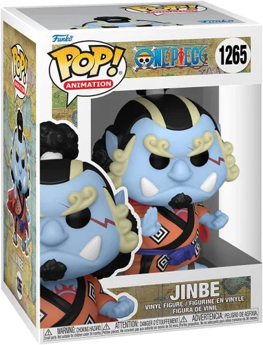 Vista 3 de Funko Pop! Animation: One Piece - Jinbe - 1/6 probabilidades para variante de persecución rara - Figura de vinilo coleccionable - Idea de regalo