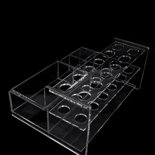 Vista 5 de Soporte de colocación de resina compuesta acrílica Soporte Aplicador de jeringas Dispensador de vinculación Caja de almacenamiento Herramienta