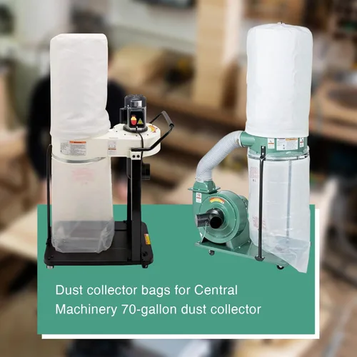 Vista 3 de Bolsas para colector de polvo y vacío mejoradas, para colector de polvo de carga de puerto de maquinaria central, bolsa de plástico transparente