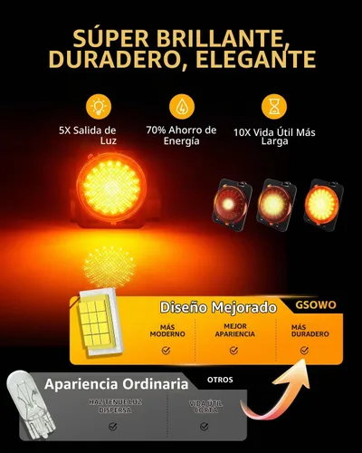 Vista 3 de Luces LED secuenciales de marcador lateral para guardabarros delanteros para J-e-e-p Wrangler JK 2007-2019, lámparas de marcador de parachoques