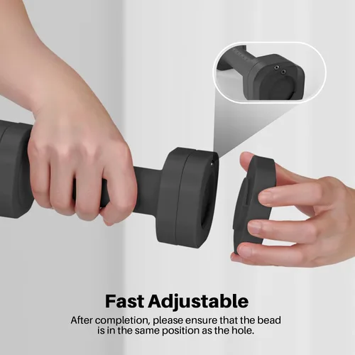Vista 3 de Zempox Adjustable Dumbbell Set, 4 in 1 Free Weight Dumbbell Set for Women, Hand Weight for Women at Home, Each 2lb 3lb 4lb 5lb with TPU Soft Rubber