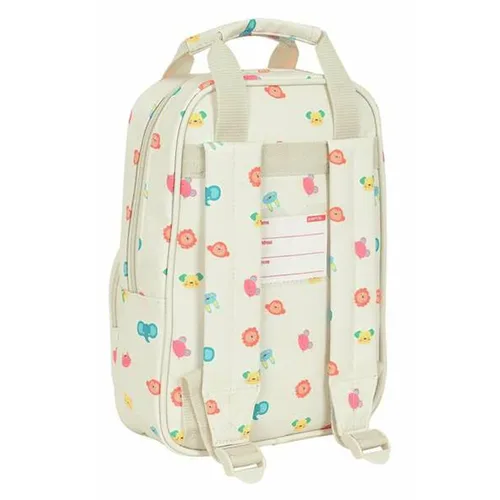 Vista 3 de Mochila Infantil The Avengers Animals Crema Con asas