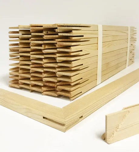 Vista 9 de WholeArtsFrames-com (SB6-075) - Barras de madera maciza de 0.75 pulgadas de profundidad de 6 pulgadas, marco de ensanchamiento de lienzo de madera