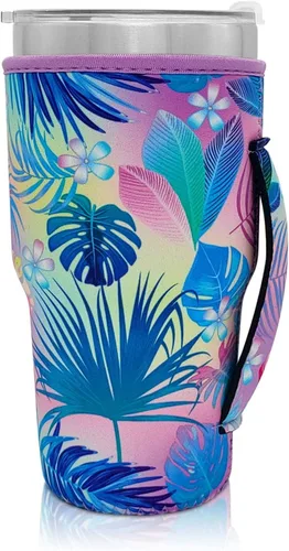 Vista 95 de Fundas Aislantes de Neopreno Portavasos con Asa para Vasos Tumbler de 20oz, Funda Reutilizable para Café Helado Para Tazas de Café de 30oz - 32oz