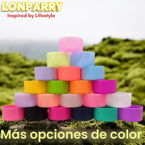 Vista 5 de Paquete de 2 botas de silicona para Stanley Cup 30oz 40oz y Stanley IceFlow Hierba verde+verde malaquita