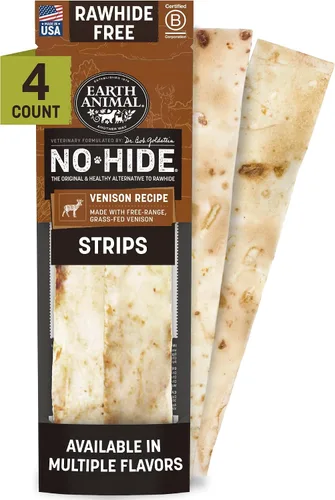 Vista 12 de Earth Animal Tiras sin ocultar - Tiras masticables naturales para perros sin cuero crudo, de ternera - 4