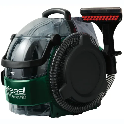 Vista 2 de Bissell Little Green Pro Commercial Spot Cleaner BGSS1481 y BISSELL Eliminador profesional de orina de mascotas + fórmula de limpieza de alfombras