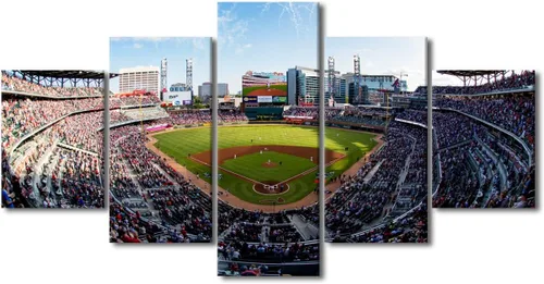 Vista 67 de Arte para pared, lienzo para estadio deportivo, arte para pared, diseño de campo de Wrigley en Chicago, pinturas de Chicago, impresiones sobre