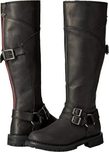 Vista 7 de HARLEY-DAVIDSON FOOTWEAR Botas de motocicleta Lomita para mujer, Negro