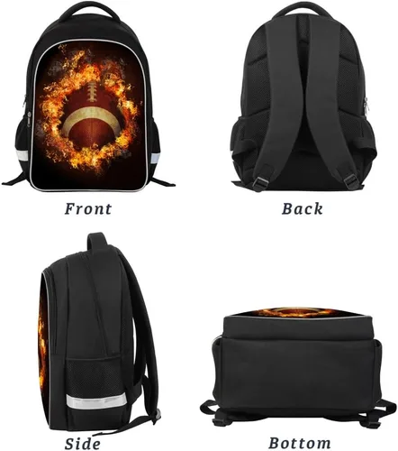 Vista 5 de P ELEGANT PROTECTION Luminous 3D Print School Backpack Large Capacity Lightweight Students Bookbag for Kids