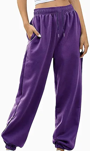 Vista 3 de WPNMASNP Pantalones cargo para mujer, pantalones casuales de entrenamiento, pantalones deportivos de cintura alta, pantalones holgados Y2K modernos