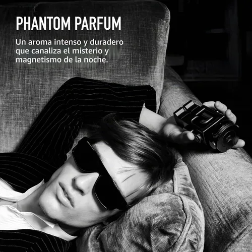 Vista 5 de Rabanne Phantom Parfum para hombres – Perfume aromático de ámbar amaderado con lavanda, vainilla y vetiver – Spray de fragancia recargable de larga