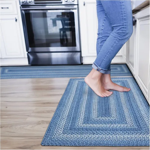 Vista 45 de Homespice Alfombra ovalada trenzada de yute de hoja ámbar, ideal como Hoja de ámbar