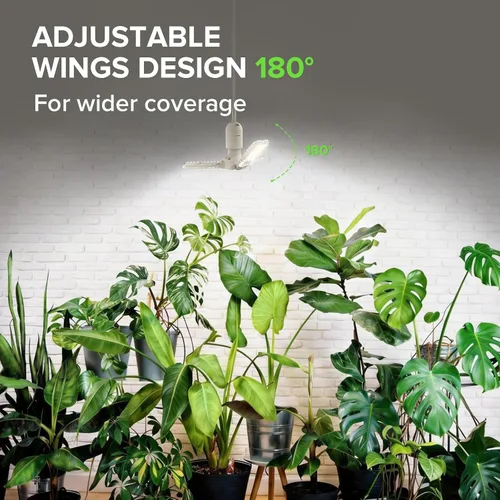 Vista 5 de SANSI Luces de cultivo para plantas de interior, 99 LED lámpara de cultivo de plantas con temporizador, 30 W, 2000 lúmenes, 4000 K, luz de planta
