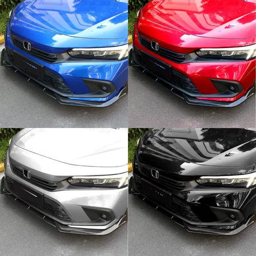 Vista 6 de Alerón de Labio Delantero Compatible con Civic Sedan/Hatchback de 11ª Generación 2022-2024, Alerón de Labio de Parachoques para FE1 FE2 FE4 FL1 FL2