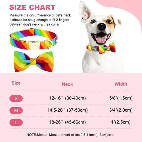 Vista 22 de Tunkoo Collar de otoño para perro con elegante pajarita, duradero, ajustable y elegante collar de otoño para mascotas, disponible en tamaño pequeño