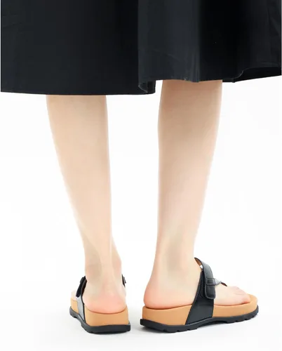Vista 7 de Sandalias planas ortopédicas para mujer con cómodo soporte de arco para uso casual y diario