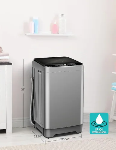 Vista 5 de Lavadora portátil - Lavadora completamente automática con bomba de drenaje