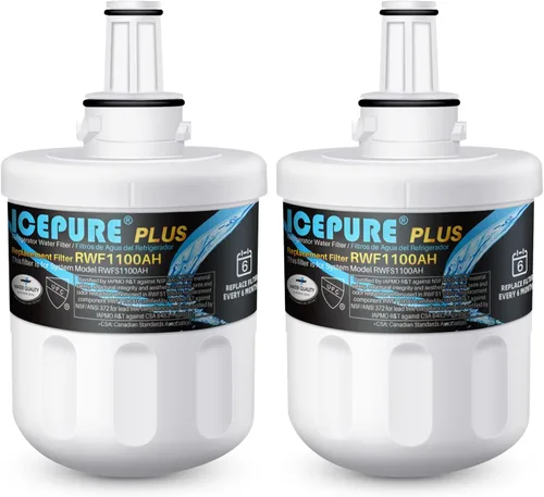 Vista 11 de ICEPURE Filtro de agua alcalino DA29-00003G de repuesto para refrigerador Samsung DA29-00003A, DA29-00003B, Aqua-Pure Plus, HAFCU1, FMS-1 WSS-1