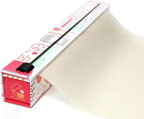 Vista 3 de Dispensador de papel manteca ChicWrap de 15" x 41 Sq. Rollo de papel manteca de PaperChef