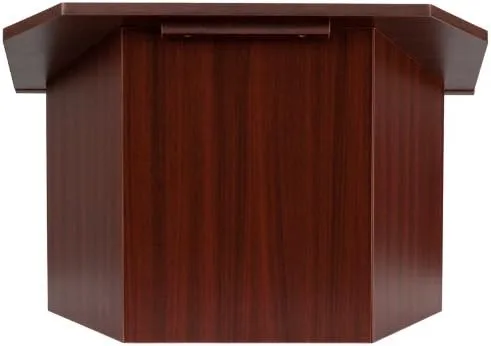 Vista 4 de Atril de mesa plegable, caoba, parte superior laminada, caoba
