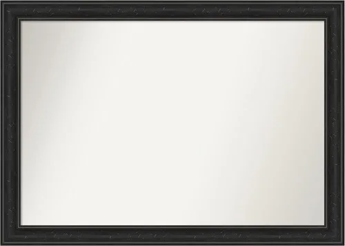 Vista 244 de Amanti Art Espejo personalizado, gran espejo de baño estrecho, espejo de pared o espejo de tocador de baño sobre el fregadero (24 x 24 pulgadas)