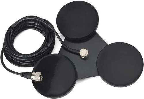 Vista 5 de UAYESOK - Soporte de antena magnética resistente, estilo triángulo SO239