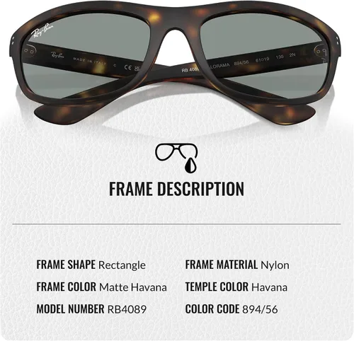 Vista 3 de Ray-Ban RB4089 BALORAMA - Gafas de sol con forma rectangular con kit oficial de gafas