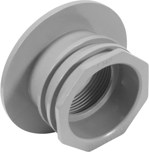 Vista 2 de Custom Molded Products Gunite Pool Fitt (1.5 pulgadas Fip X S) Wtr Stp Gris #25523-101-000