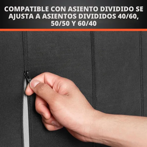Vista 6 de BDK carXS Monaco - Juego completo de fundas para asiento de auto, fundas de asiento delantero beige de tres tonos con funda de asiento trasero