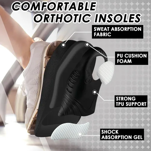 Vista 3 de ROCKTAKIN Plantillas con Soporte de Arco para Niños, Insertos Ortopédicos para Fascitis Plantar con Fuerte Soporte para Arco Alto de Niños, Alivio