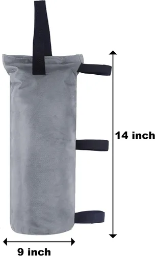 Vista 2 de ABCCANOPY Juego de Pesas para Toldo de 4-100LBS Bolsas de Arena para Carpa Emergente, Bolsas de Peso para Gazebo Exterior, Trampolín, Pérgola, Gris