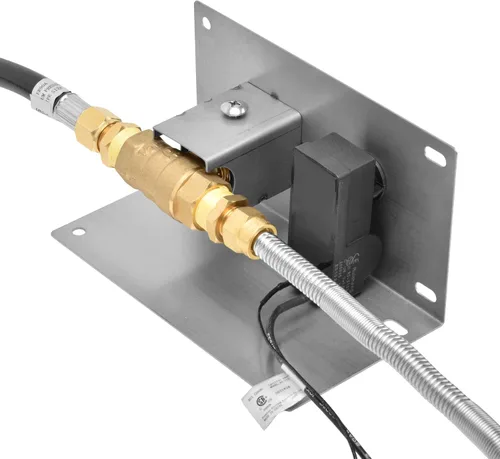 Vista 5 de Stanbroil Fogata rectangular de gas desplegable de 24 x 8 pulgadas con kit de encendido por chispa, 304 SS, versión de gas propano, 90,000 BTU máximo