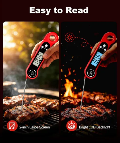 Vista 4 de Termómetro digital para carne de lectura instantánea de 1 segundo