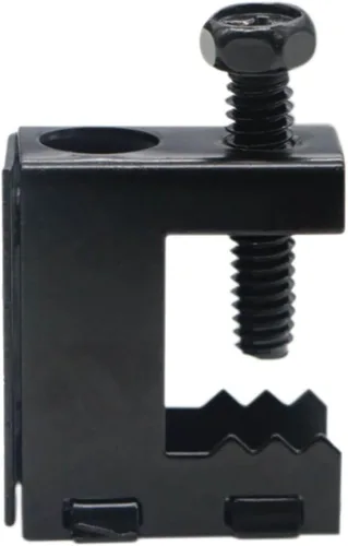 Vista 3 de Upgrade Baudelun - Abrazaderas de haz de 1/4"-20, abrazadera de haz atornillada de acero negro para varilla roscada de 1/4" y 3/8", ganchos en S