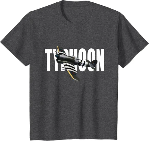 Vista 27 de RAF Hawker Typhoon WW2 Fighter Aircraft T-Shirt