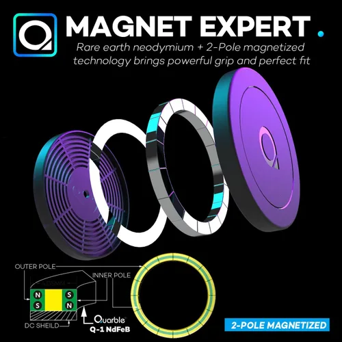 Vista 3 de Compatible con Mag Safe Car Mount Dashboard Magnetic 360° Soporte de teléfono ajustable de goma suave frontal compatible con iPhone